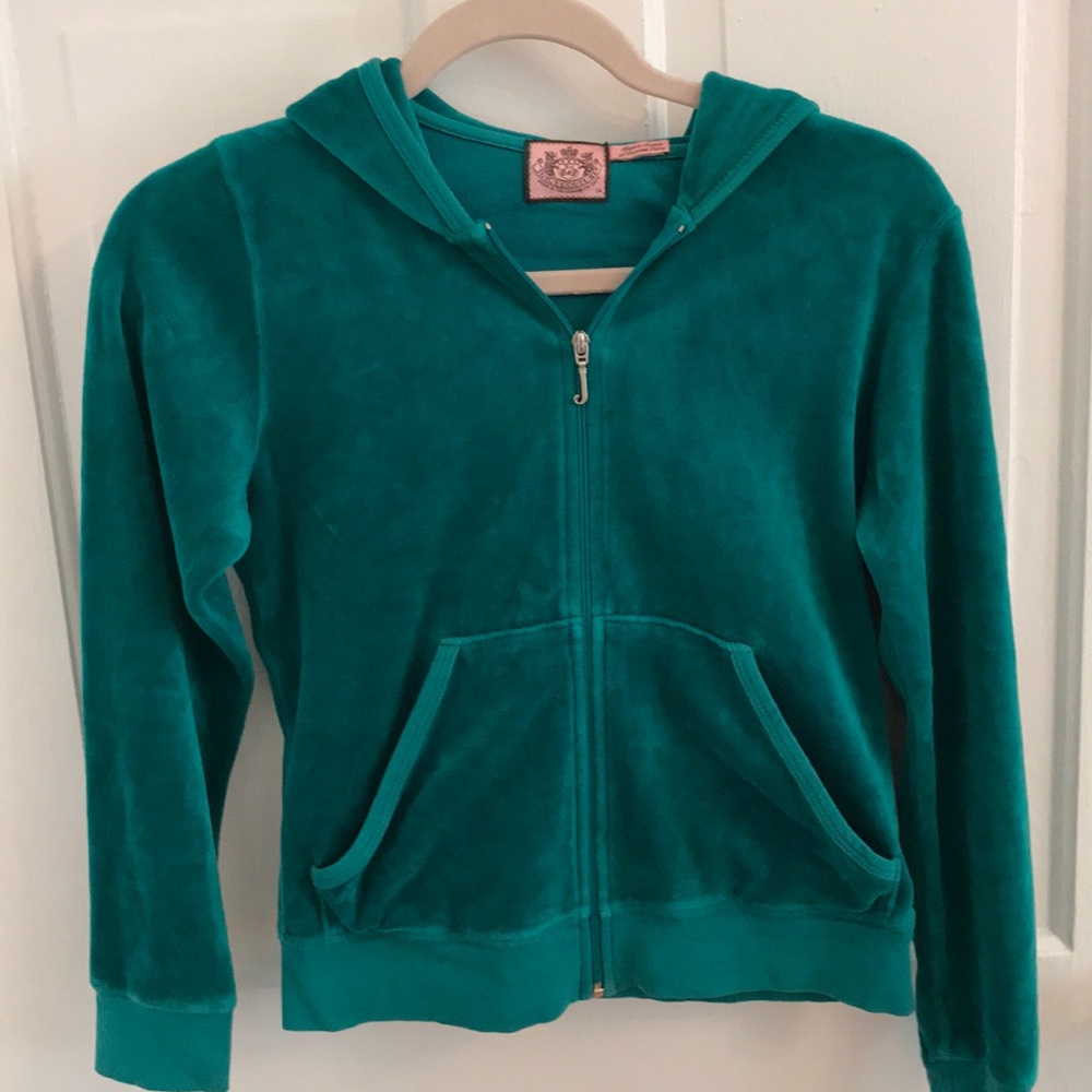 Juice contour girls size 14 teal sweater